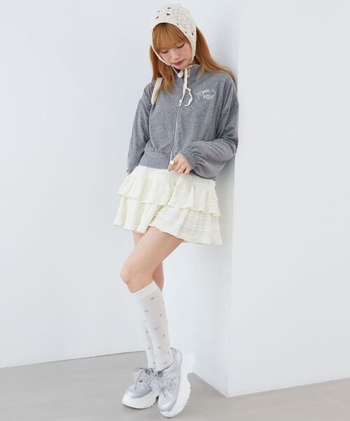 MAJESTIC LEGON(マジェスティックレゴン)の「ベロアトラックジャケット(Tシャツ/カットソー・レディース・ベージュ/ピンク/グレー・MEDIUM)」の19枚目の写真