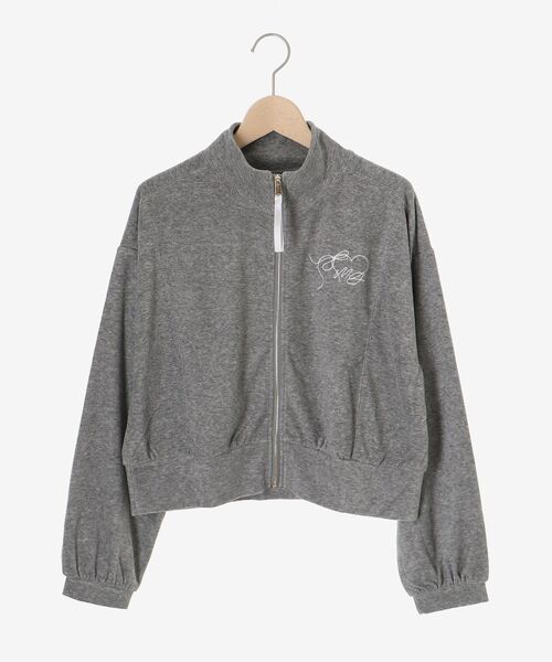 MAJESTIC LEGON(マジェスティックレゴン)の「ベロアトラックジャケット(Tシャツ/カットソー・レディース・ベージュ/ピンク/グレー・MEDIUM)」の11枚目の写真