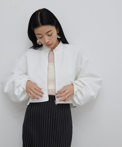 AIC. オーガンジーバルーンショートブルゾン AIC. ジャケット ブルゾン オーガンジーバルーンショート