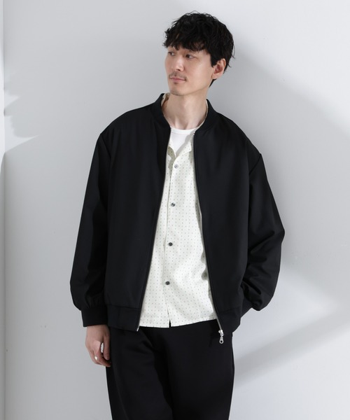 NANO universe（ナノユニバース）の「TRインタックMA-1（MA-1・メンズ・ブラック/グレー/ライトグリーン・S/M/L/XL）」の6枚目の写真