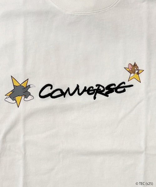 Tom&Jerry(トムアンドジェリー)の「【公式】トムとジェリー CONVERSE BIG Tシャツ(Tシャツ/カットソー・メンズ・ブラック/オフホワイト・L/M)」の4枚目の写真