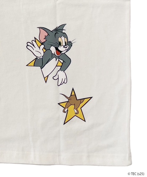 Tom&Jerry(トムアンドジェリー)の「【公式】トムとジェリー CONVERSE BIG Tシャツ(Tシャツ/カットソー・メンズ・ブラック/オフホワイト・L/M)」の3枚目の写真