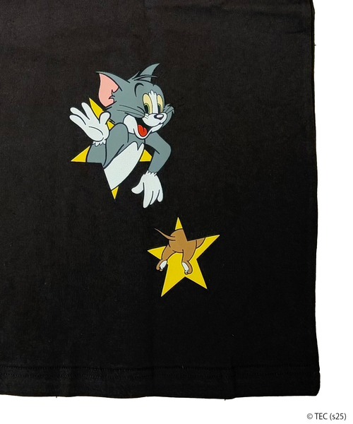 Tom&Jerry(トムアンドジェリー)の「【公式】トムとジェリー CONVERSE BIG Tシャツ(Tシャツ/カットソー・メンズ・ブラック/オフホワイト・L/M)」の5枚目の写真