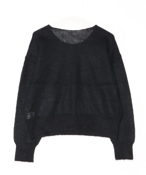 ROSE BUD（ローズバッド）の「シアーエンブロイダリーニット（ニット/セーター・レディース・ブラック・ONE SIZE）」の19枚目の写真