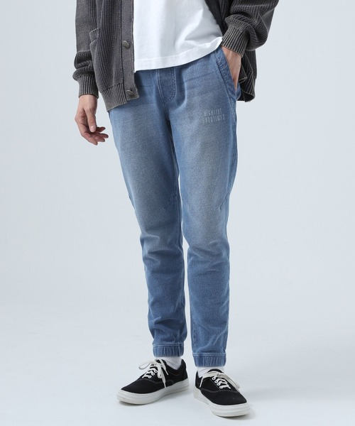 BAYFLOW（ベイフロー）の「インディゴスウェットジョグパンツ（スウェットパンツ・メンズ・ライトブルー/ダークブルー・MEDIUM/LARGE）」の2枚目の写真