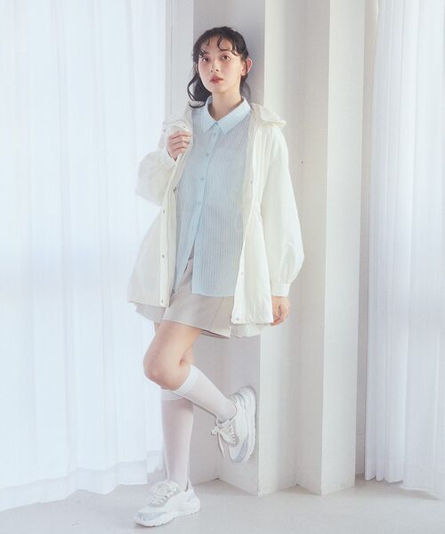 earth music&ecology(アースミュージックアンドエコロジー)の「ウエストベルト付きショートパンツ(その他パンツ・レディース・ライトグレー/ブラック/ライトベージュ・M/S)」の20枚目の写真