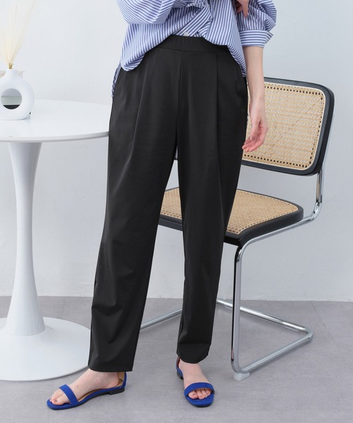 Viola e Viola(ヴィオラエヴィオラ)の「さらテロ楽ちんスティックパンツ(レギュラー丈)(その他パンツ・レディース・ブラック/カーキ/ネイビー/ダークブルー・M/L/3L/LL/4L/5L)」の6枚目の写真
