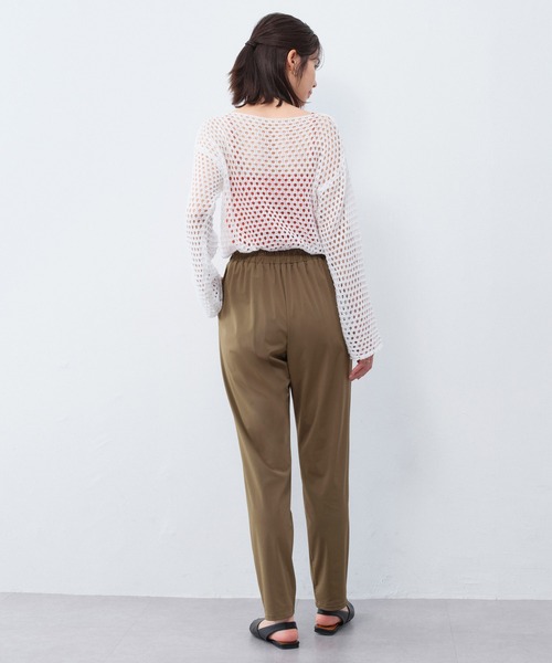 Viola e Viola(ヴィオラエヴィオラ)の「さらテロ楽ちんスティックパンツ(レギュラー丈)(その他パンツ・レディース・ブラック/カーキ/ネイビー/ダークブルー・M/L/3L/LL/4L/5L)」の18枚目の写真