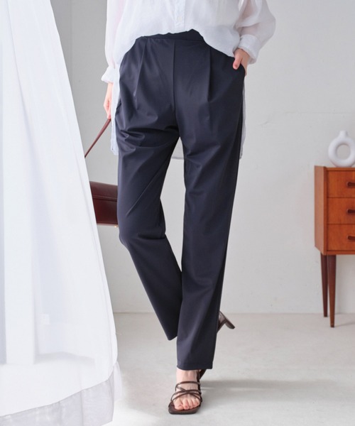 Viola e Viola(ヴィオラエヴィオラ)の「さらテロ楽ちんスティックパンツ(レギュラー丈)(その他パンツ・レディース・ブラック/カーキ/ネイビー/ダークブルー・M/L/3L/LL/4L/5L)」の12枚目の写真