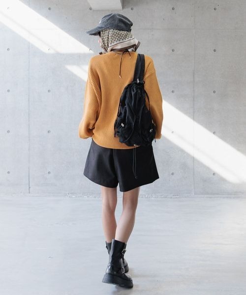 PAGEBOY（ページボーイ）の「サンドビンテージニットプルオーバー（ニット/セーター・レディース・チャコールグレー/オフホワイト/オレンジ・FREE）」の17枚目の写真