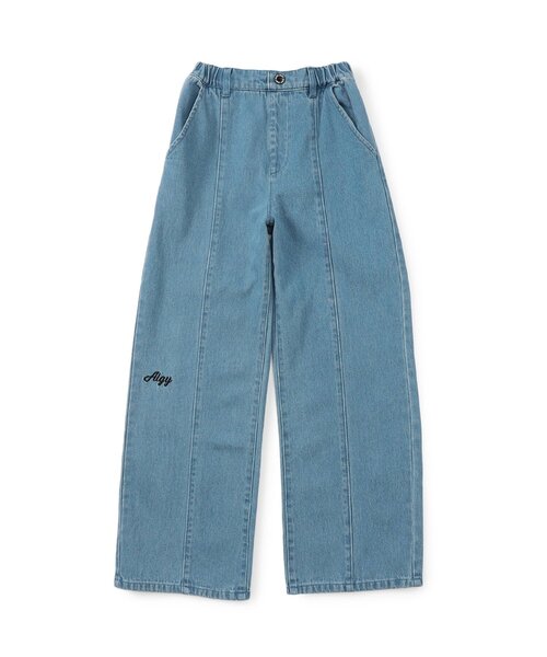 algy（アルジー）の「センターラインワイドパンツ（その他パンツ・キッズ・インディゴブルー/グレー・XX-SMALL/X-SMALL/SMALL/MEDIUM）」の2枚目の写真