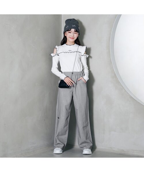 セール】センターラインワイドパンツ（その他パンツ）｜algy（アルジー