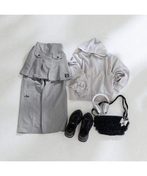 algy（アルジー）の「センターラインワイドパンツ（その他パンツ・キッズ・インディゴブルー/グレー・XX-SMALL/X-SMALL/SMALL/MEDIUM）」の3枚目の写真