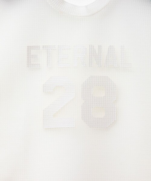 Rie Miller（リエミラー）の「ダンボールメッシュプリントTシャツ（Tシャツ/カットソー・レディース・ホワイト/ネイビー・38）」の22枚目の写真