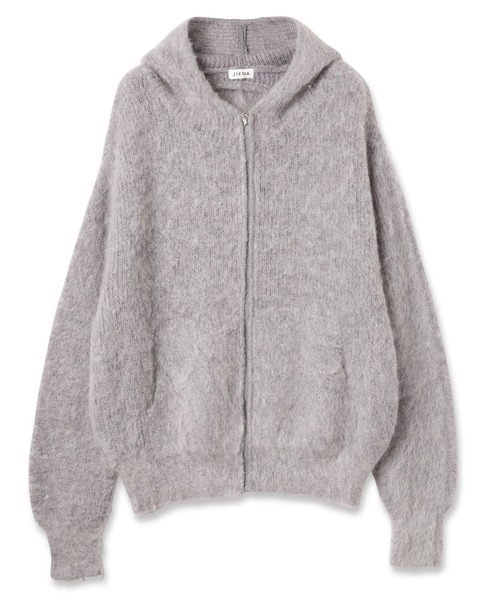 JIEDA（ジエダ）の「MOHAIR ZIP HOODIE（パーカー・メンズ・サックスブルー/ブラック/グレー・2/1）」の5枚目の写真