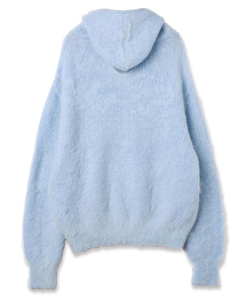 JIEDA（ジエダ）の「MOHAIR ZIP HOODIE（パーカー・メンズ・サックスブルー/ブラック/グレー・2/1）」の8枚目の写真