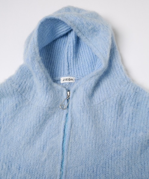 JIEDA（ジエダ）の「MOHAIR ZIP HOODIE（パーカー・メンズ・サックスブルー/ブラック/グレー・2/1）」の11枚目の写真