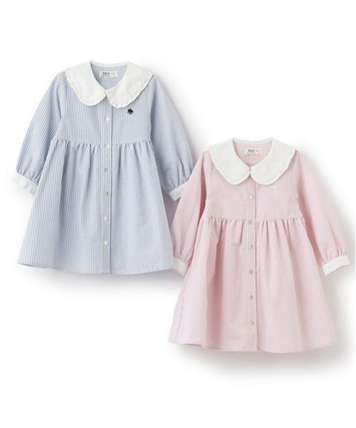 petit main(プティマイン)の「【POLO BCS】シャツワンピース(シャツワンピース・キッズ・ライトピンク/ライトブルー・110cm/80cm/100cm/130cm/120cm/90cm)」の18枚目の写真