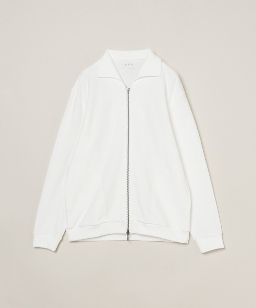 three dots(スリードッツ)の「パイルフェイス ブルゾン(ブルゾン・メンズ・ダークブルー/ホワイト/ダークオリーブ・S/L/M)」の4枚目の写真