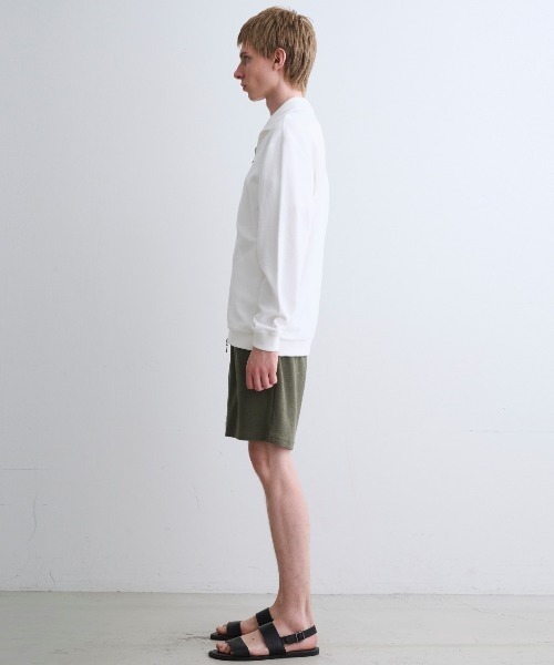 three dots(スリードッツ)の「パイルフェイス ブルゾン(ブルゾン・メンズ・ダークブルー/ホワイト/ダークオリーブ・S/L/M)」の11枚目の写真