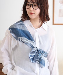 シルク混 ロングスカーフ