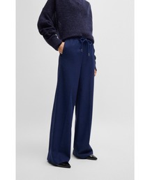 BOSS（ボス）の「ワイドレッグ リラックスフィットパンツ（その他パンツ）」