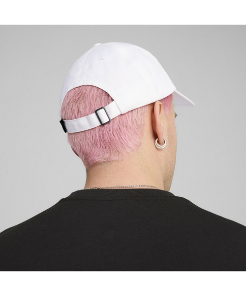 PUMA（プーマ）の「PUMA プーマ ユニセックス ESS スクリプト ロゴ ダッド キャップ（キャップ・メンズ・グリーン系その他/ホワイト/ブラック/オフホワイト・フリー）」の5枚目の写真