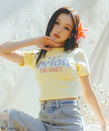 SPIRALGIRL（スパイラルガール）の「【Orion/オリオン】ラインストーンちびTシャツ（Tシャツ/カットソー）」