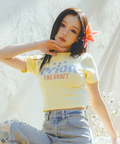 Orion/オリオン】ラインストーンちびTシャツ（Tシャツ/カットソー