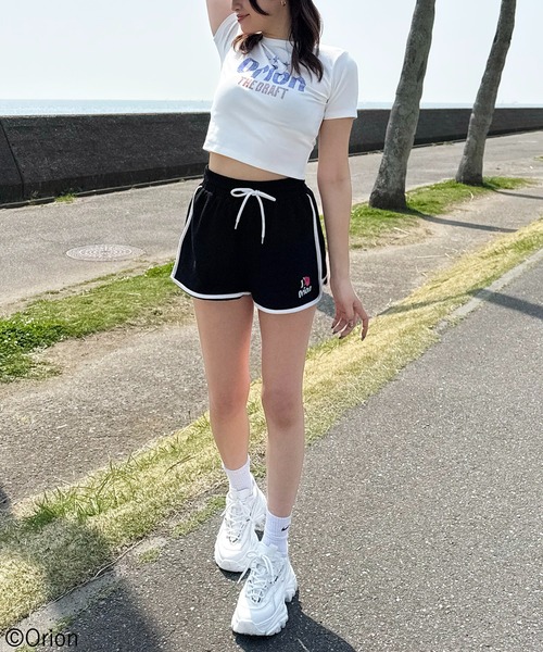 tシャツ 「Orion/オリオン」ラインストーンちびTシャツ レディース Orion/オリオン】ラインストーンちびTシャツ SPIRALGIRL