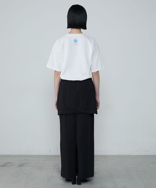 le ELMi(ルエルミ)の「【Uniquely bold design】Cat graphic short sleeve t-shirt / ピグメント加工 ヴィンテージライク キャット グラフィック 半袖Tシャツ(Tシャツ/カットソー・レディース・オフホワイト/ブラック・M/L)」の17枚目の写真