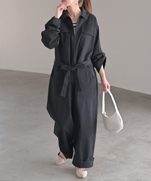 コーデ要らず 洗練オールインワン（つなぎ/オールインワン）｜HUG.U