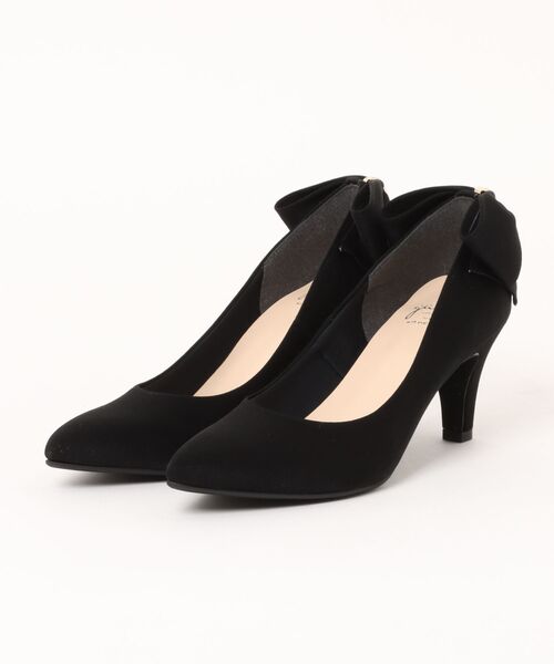 gather（ギャザー）の「【gather】 バックリボンパンプス（パンプス・レディース・ブラック/グレー/ベージュ・22.5cm/23.0cm/23.5cm/24.0cm/24.5cm）」の2枚目の写真