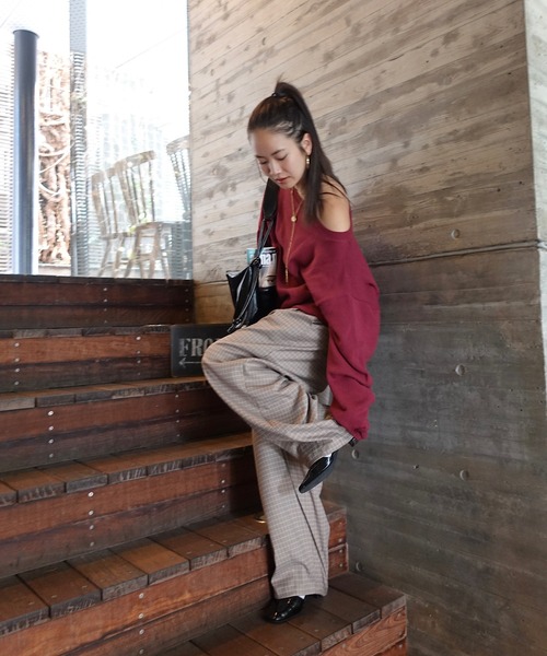 TEEN BOOP(ティーンブープ)の「チェックルーズPT(その他パンツ・レディース・レッド/グリーン・FREE)」の11枚目の写真