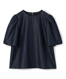TOMORROWLAND collection | コットンシルクデニム タックベルスリーブプルオーバー(シャツ/ブラウス)