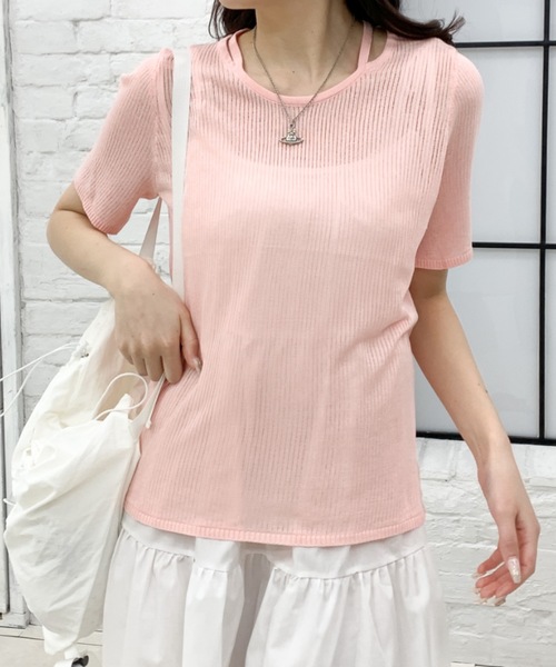 STYLEMIXER 「STYLEMIXER」 長袖ニット FREE ピンク レディース