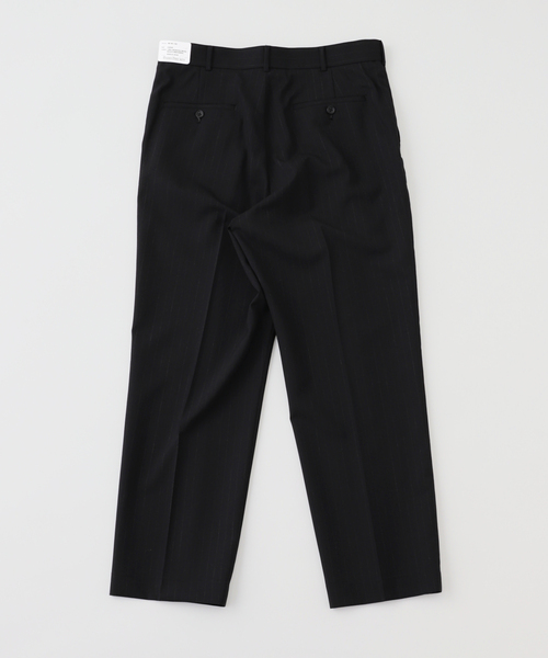BARRY BRICKEN(バリーブリッケン)の「BARRY BRICKEN / バリーブリッケン ウールトロストライプ パンツ(スラックス・メンズ・ブラック・LARGE/MEDIUM/SMALL)」の9枚目の写真