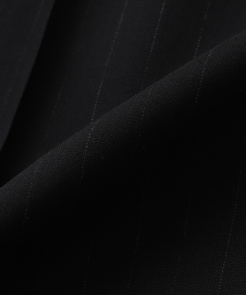 BARRY BRICKEN(バリーブリッケン)の「BARRY BRICKEN / バリーブリッケン ウールトロストライプ パンツ(スラックス・メンズ・ブラック・LARGE/MEDIUM/SMALL)」の5枚目の写真