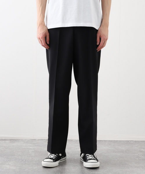 BARRY BRICKEN(バリーブリッケン)の「BARRY BRICKEN / バリーブリッケン ウールトロストライプ パンツ(スラックス・メンズ・ブラック・LARGE/MEDIUM/SMALL)」の4枚目の写真