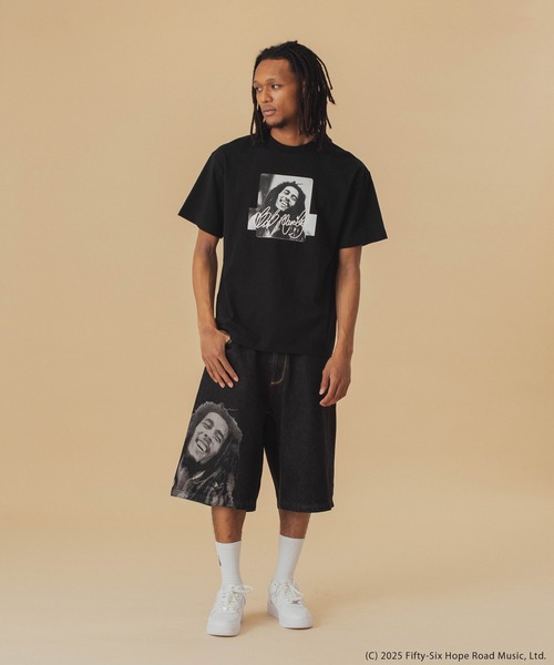 限定コラボ★XLARGE×ボブ・マーリー BOXフォトロゴ半袖Ｔシャツ XLARGE×BOB MARLEY PHOTO S/S TEE（Tシャツ/カットソー
