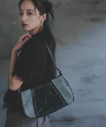 HARE | デニムレースアップバッグ(HARE)(ハンドバッグ)