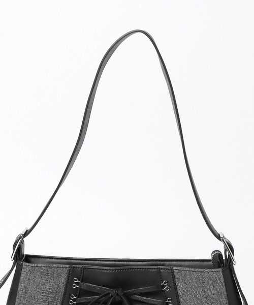 HARE（ハレ）の「デニムレースアップバッグ(HARE)（ハンドバッグ・レディース・ブルー/ブラック・FREE）」の21枚目の写真