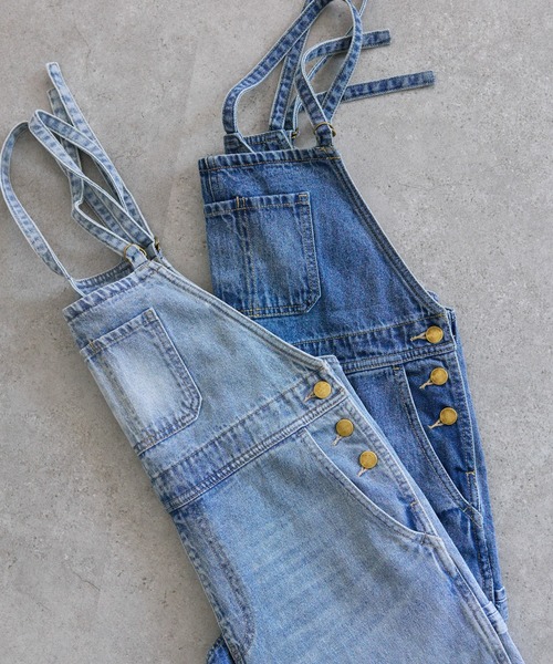 PUAL CE CIN　2025 SS 綿麻デニムサロペット 25th 25th】綿麻デニムサロペット | PUAL CE CIN(ピュアルセシン)レディース