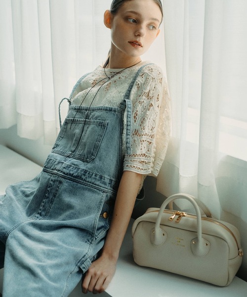 PUAL CE CIN(ピュアルセシン)の「【25th】綿麻デニムサロペット(サロペット/オーバーオール・レディース・ブルー/インディゴブルー・FREE)」の11枚目の写真