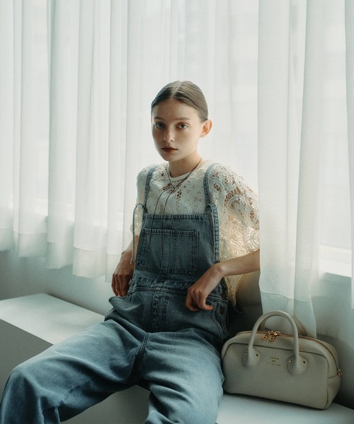 PUAL CE CIN（ピュアルセシン）の「【25th】綿麻デニムサロペット