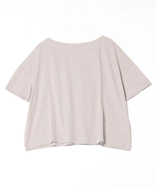 BLANC FICELLE(ブランフィセル)の「5分袖 Tシャツ(Tシャツ/カットソー・レディース・ブラック/アイボリー/グリーン/ホワイト/ベージュ/モカ・M/L/XL)」の15枚目の写真