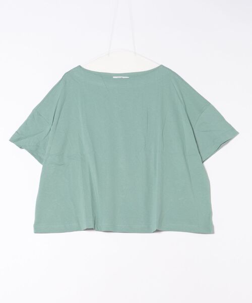 BLANC FICELLE(ブランフィセル)の「5分袖 Tシャツ(Tシャツ/カットソー・レディース・ブラック/アイボリー/グリーン/ホワイト/ベージュ/モカ・M/L/XL)」の17枚目の写真