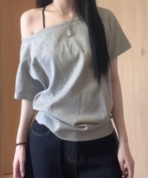 Teem Store（チームストア）の「ワンショルダーワイドシルエットT（Tシャツ/カットソー）」