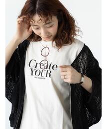 Lugnoncure | メガネ刺繍プリントTシャツ(Tシャツ/カットソー)