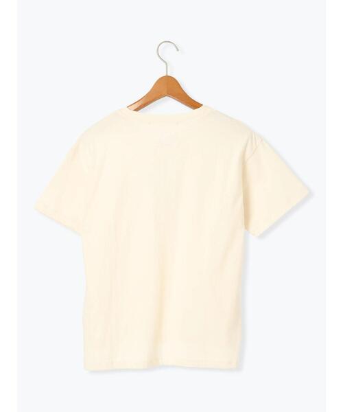 Lugnoncure（ルノンキュール）の「メガネ刺繍プリントTシャツ（Tシャツ/カットソー・レディース・ブラック/オフホワイト/チャコールグレー/キナリ・F）」の11枚目の写真